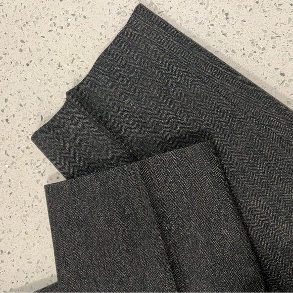 Vintage 100% Pure Wool Giorgio Sant Angelo "Collectible Gold" Charcoal Pants - Picture 11 of 11